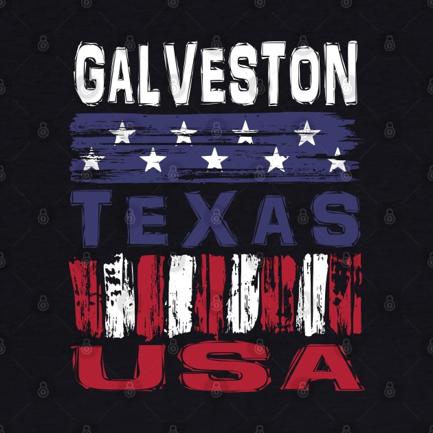 Galveston Texas USA T-Shirt by Nerd_art